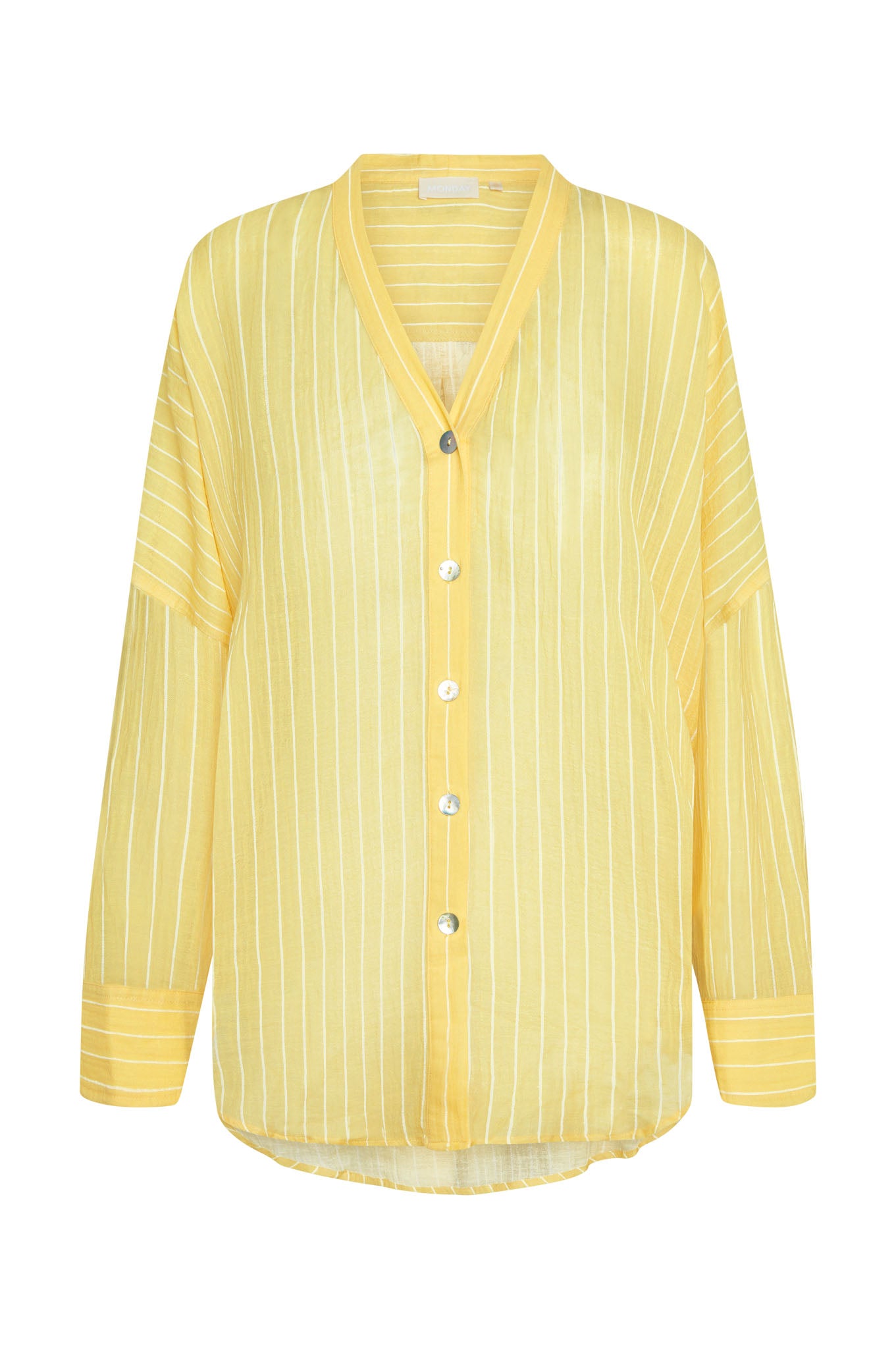 Barcelona Tunic - Meyer Stripe Crinkle Linen