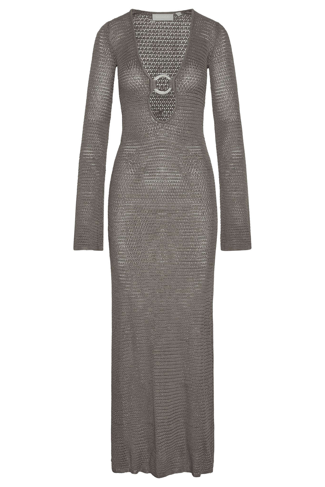 Montego Dress - Steel Treble Knit