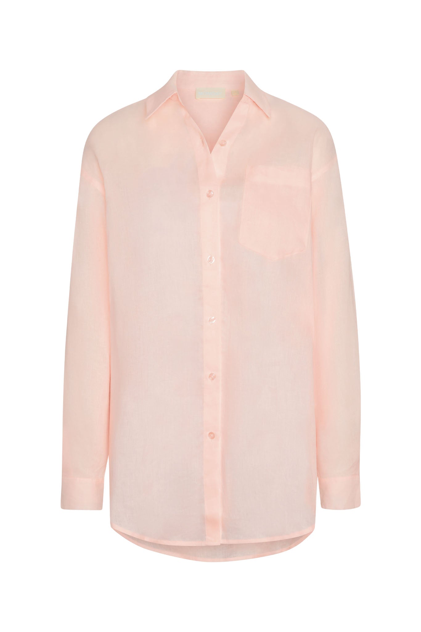 La Jolla Linen Shirt - Powder Pink Linen