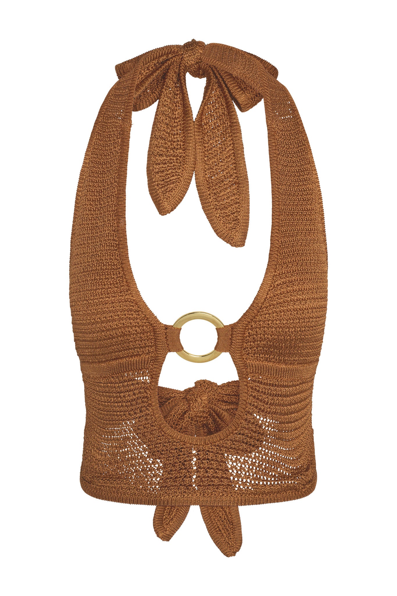 Miami Top - Caramel Treble Knit