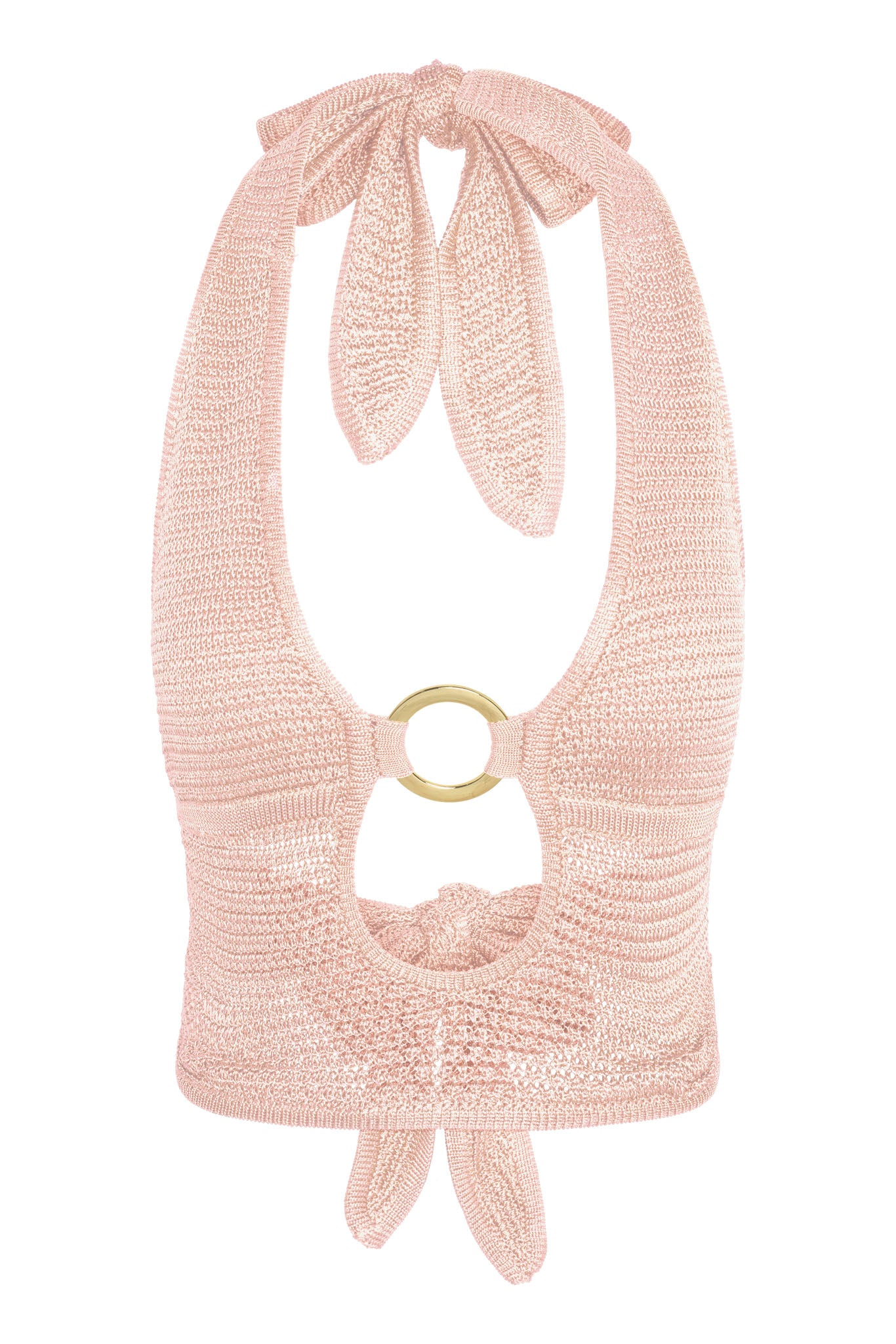 Miami Top - Powder Pink Treble Knit