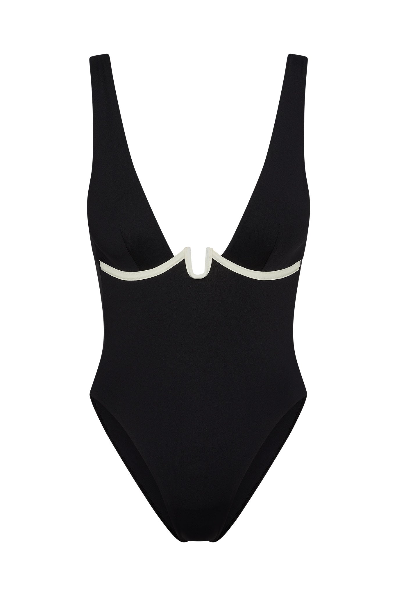 Milos One Piece - Black/Ivory