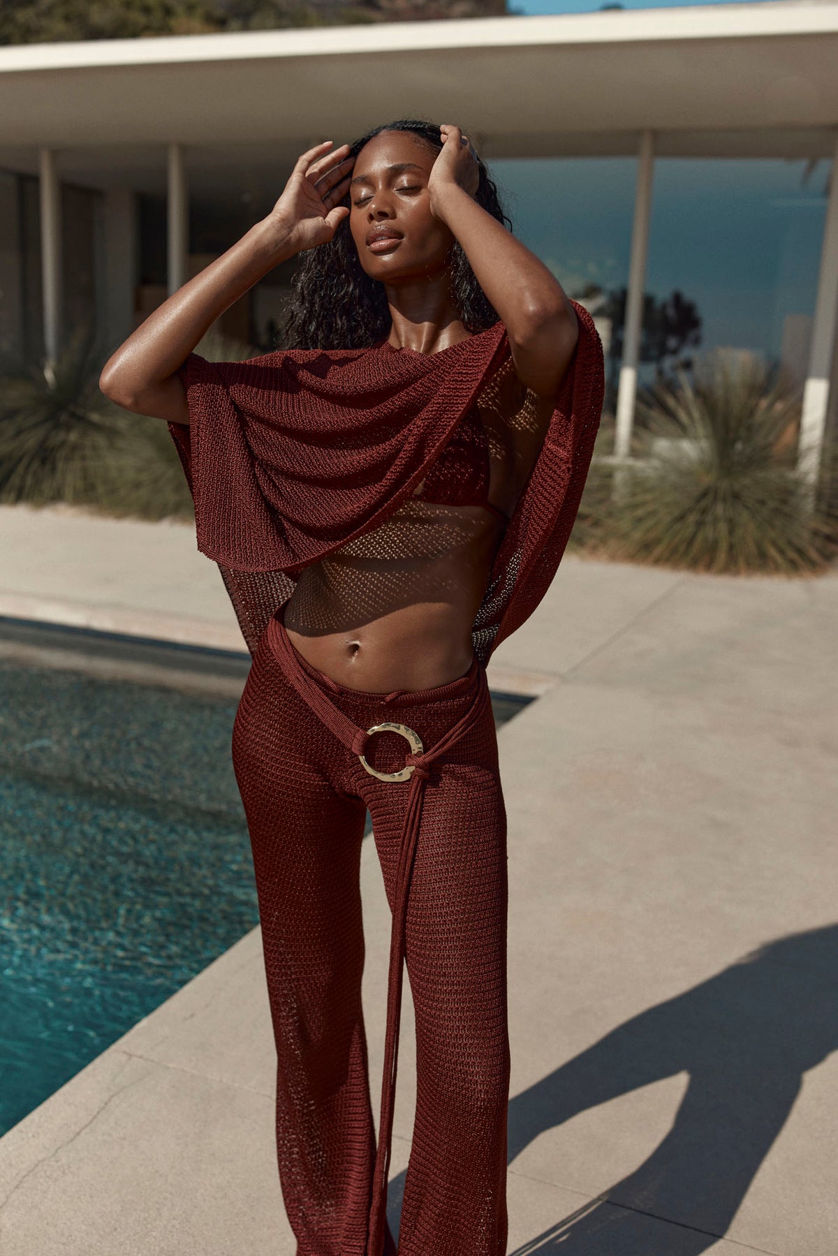 Sorrento Belt - Deep Burgundy