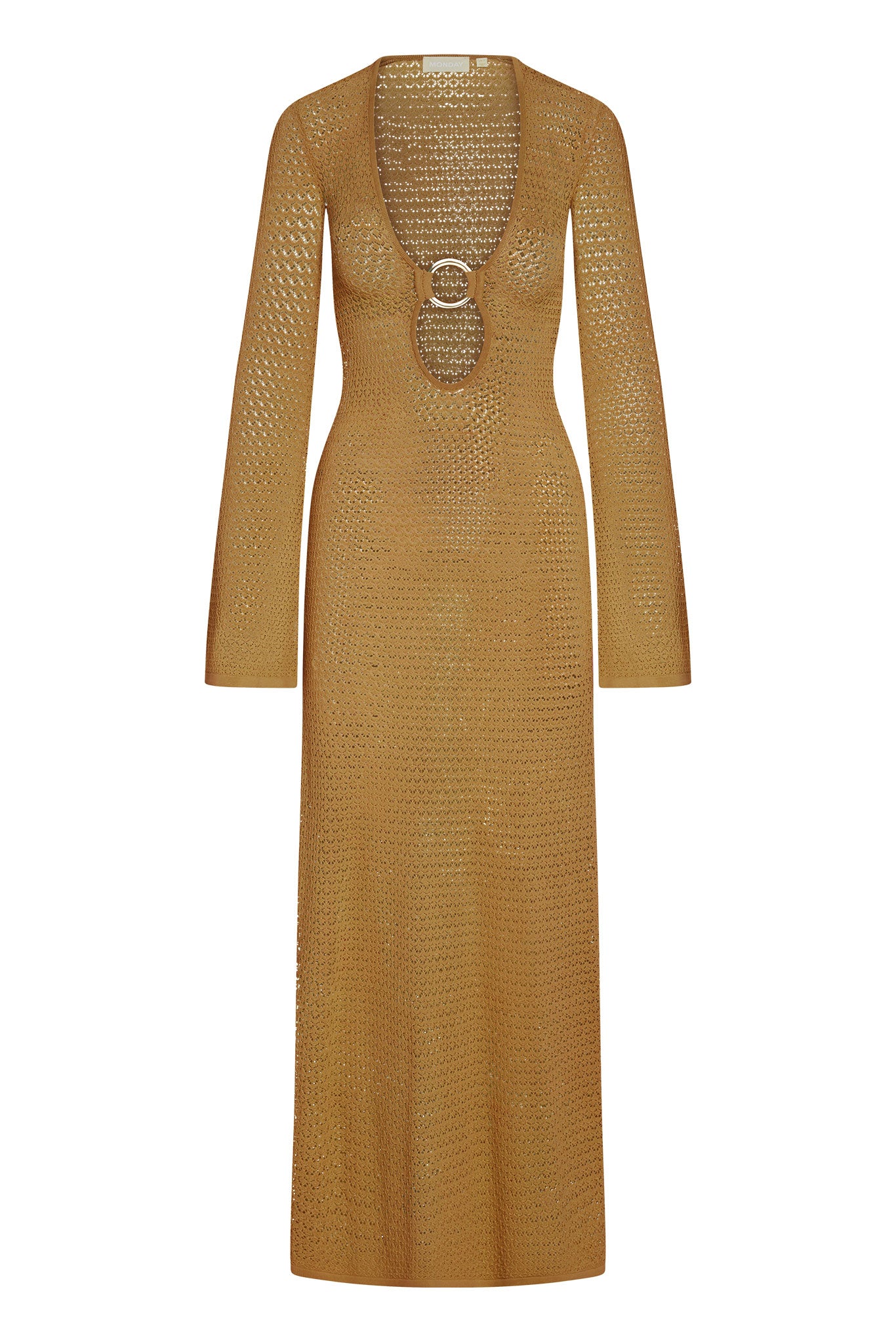 Montego Dress - Gold Lurex Lace Crochet
