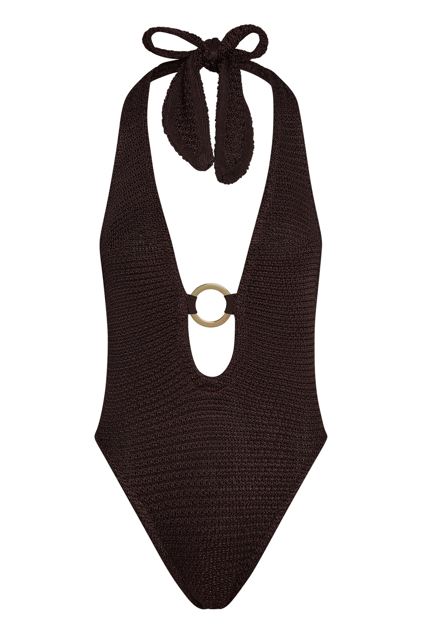 Montego Bodysuit - Espresso Treble Knit