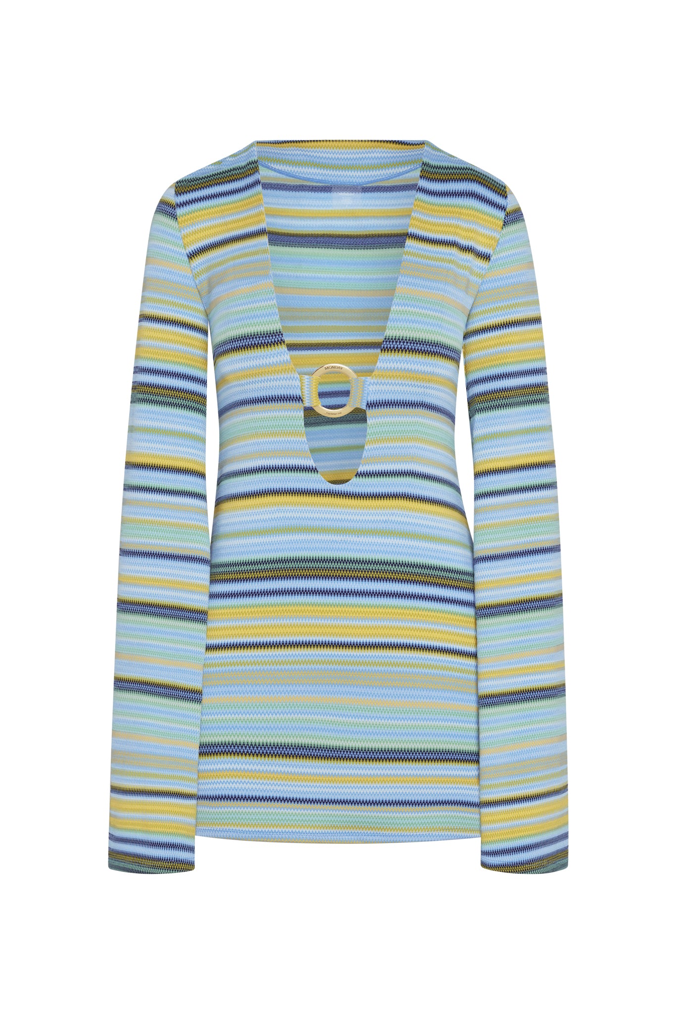 Montego Mini Dress - Sardinia Stripe Azure