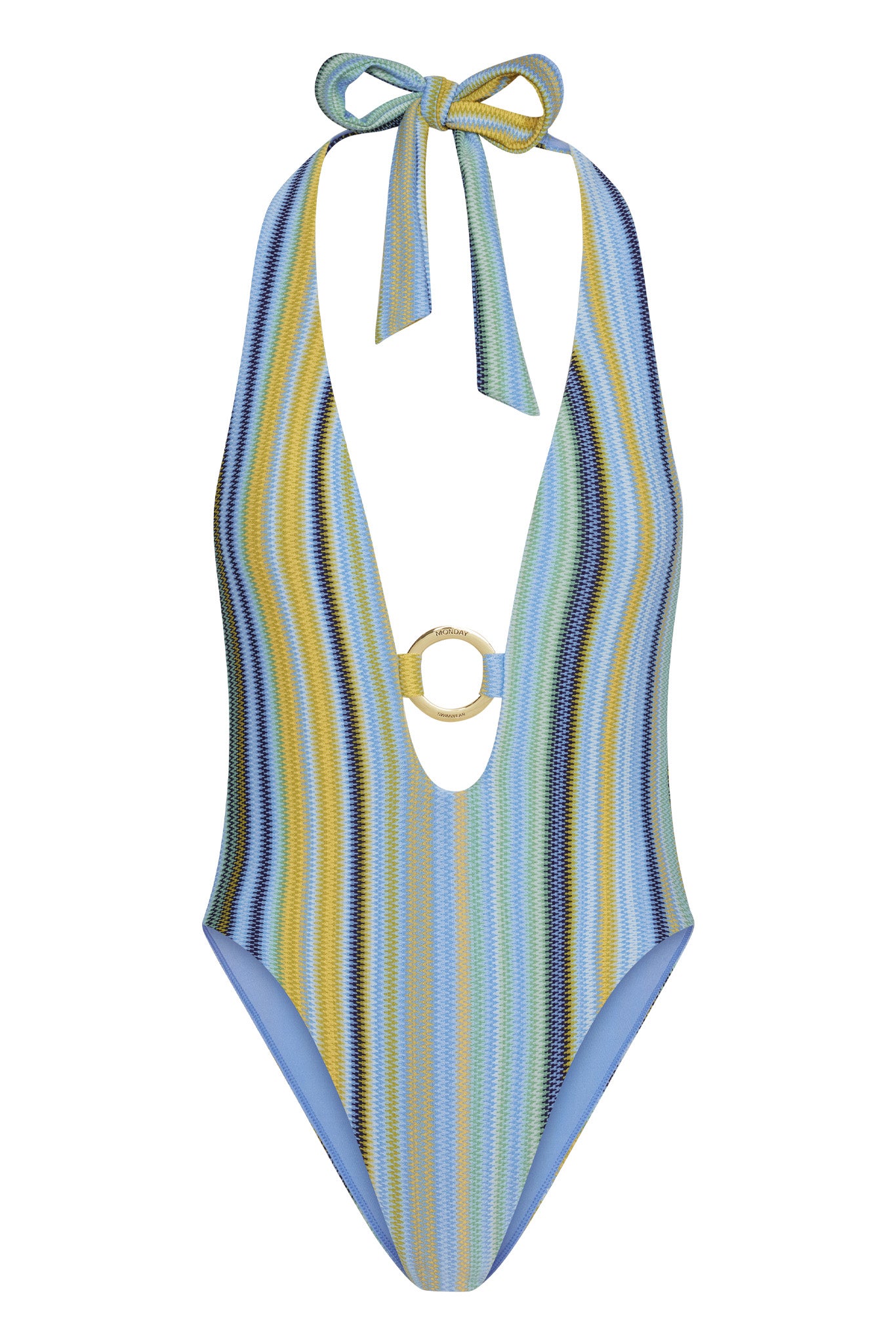 Montego One Piece - Sardinia Stripe Azure
