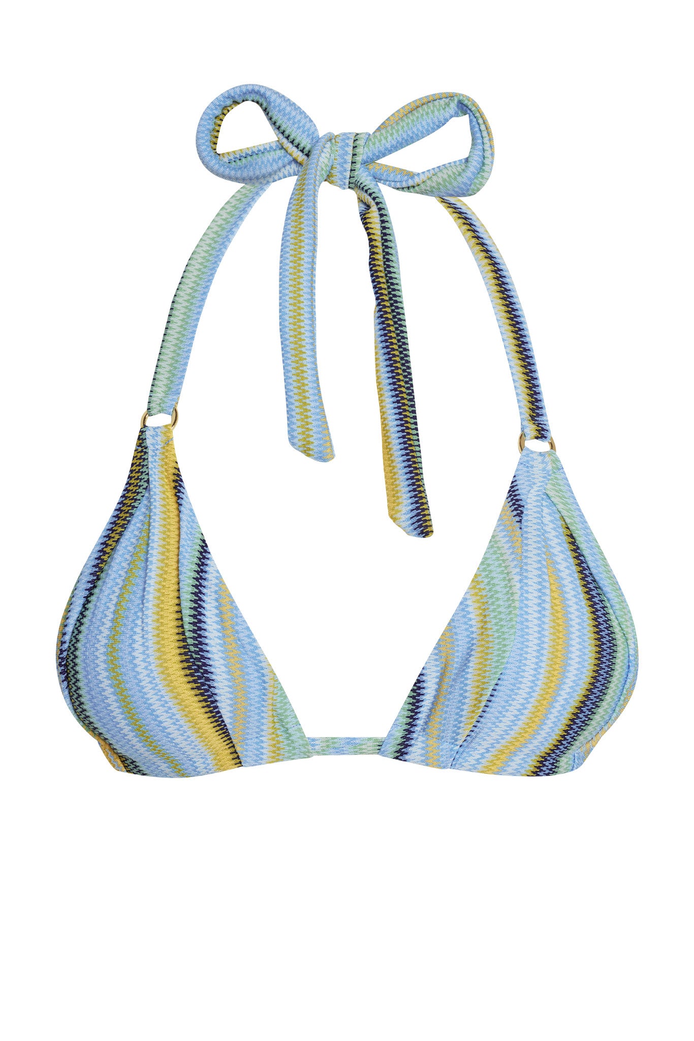 Morocco Top - Sardinia Stripe Azure