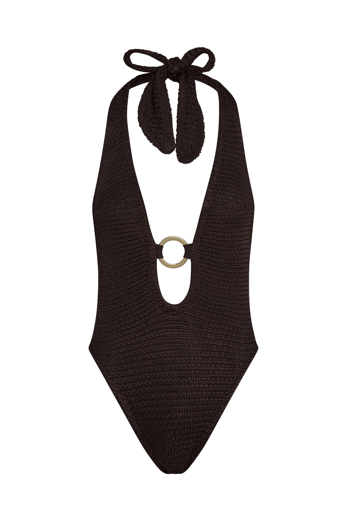 Montego Bodysuit - Espresso Treble Knit