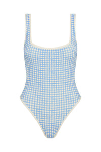 Corfu One Piece - Sky Gingham