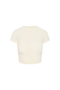 Ojai Tee Crop - Ivory