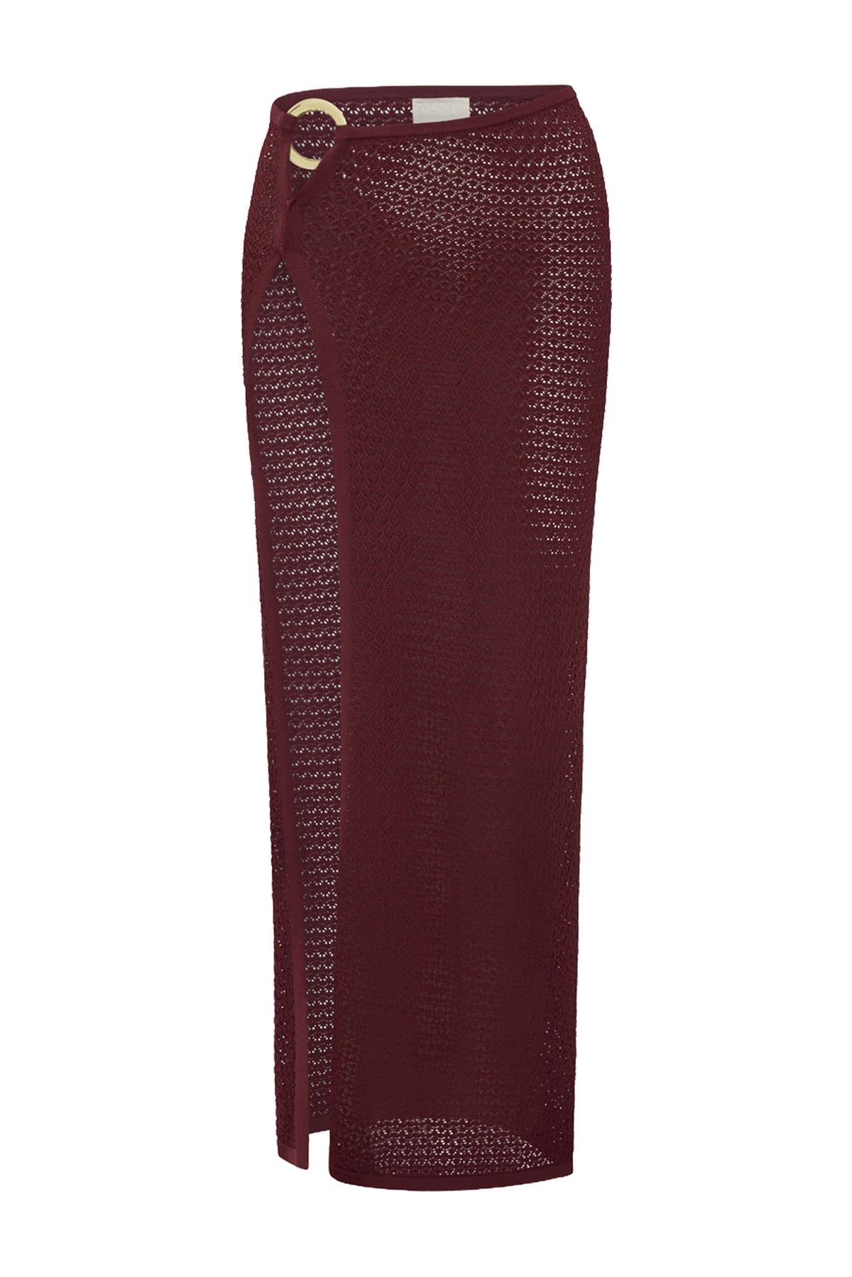 Palermo Skirt - Deep Burgundy Lace Crochet