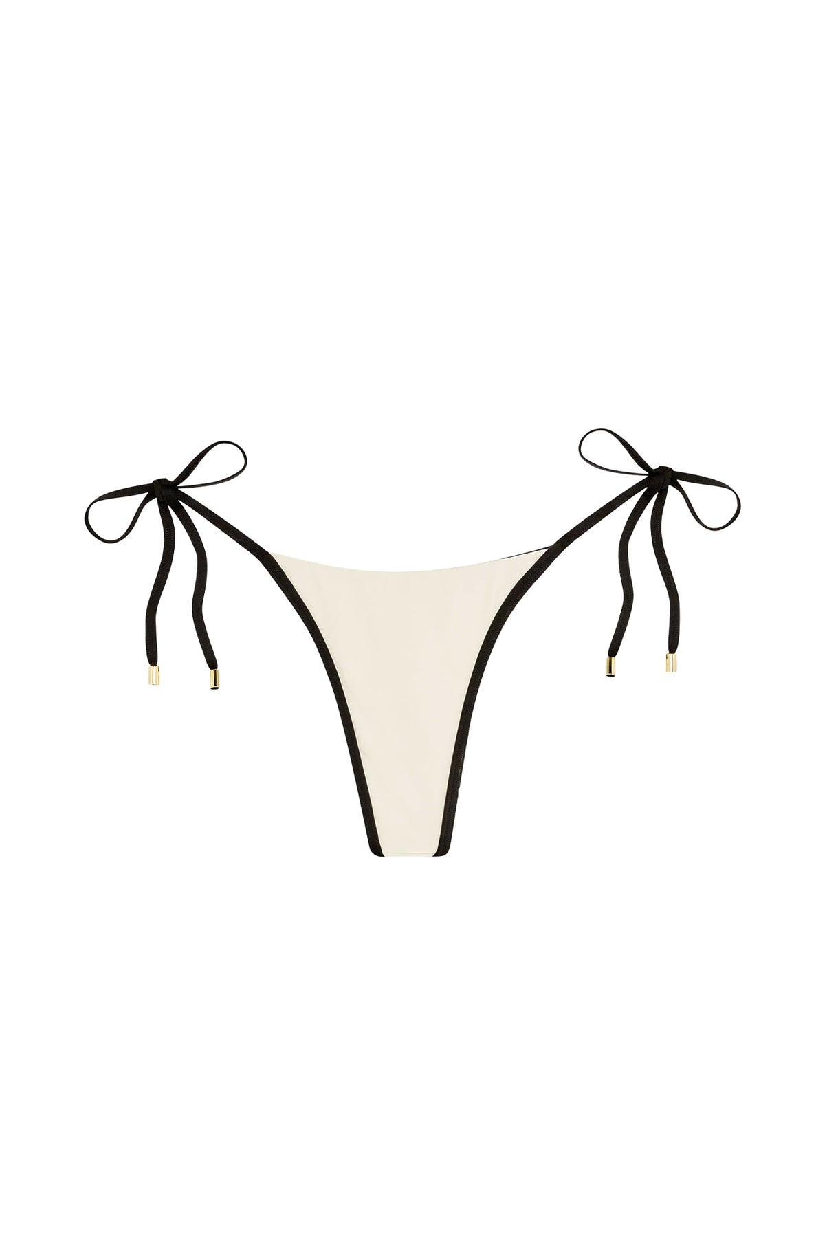 Palma Thong - Ivory/Black