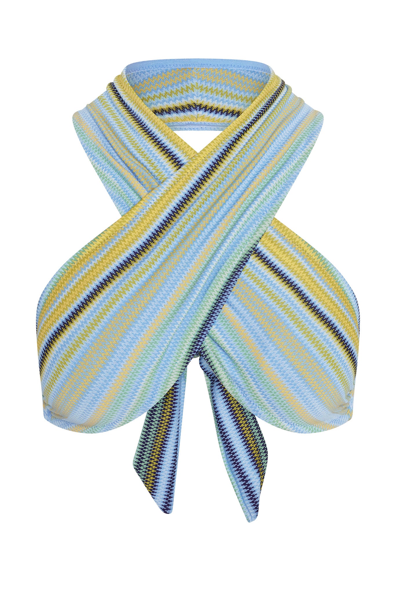 Ramatuelle Top - Sardinia Stripe Azure