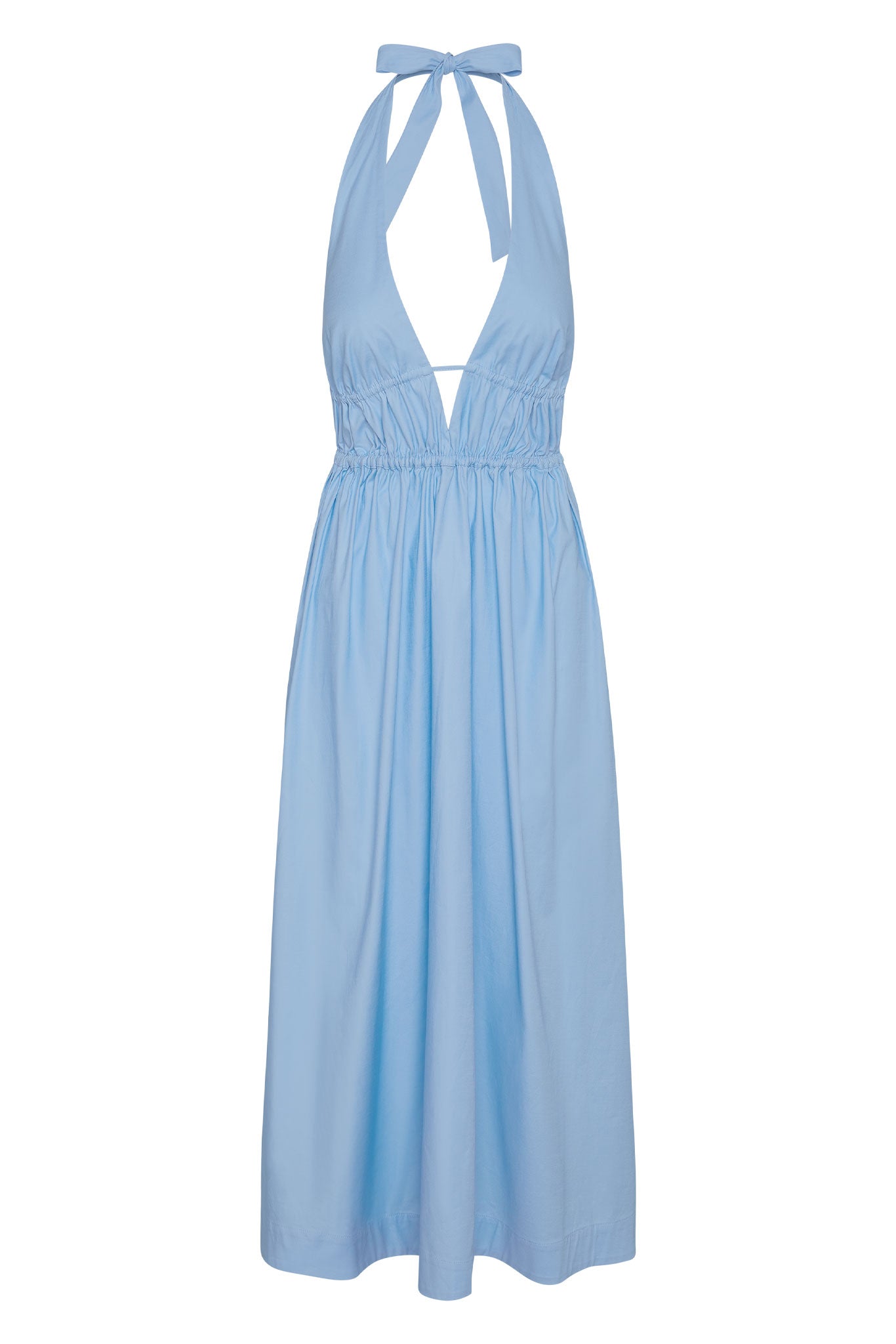 halter neck underbust dress Cowl Halterneck Underbust Strap Detail Column Maxi Dress In Sage Green | EGO US