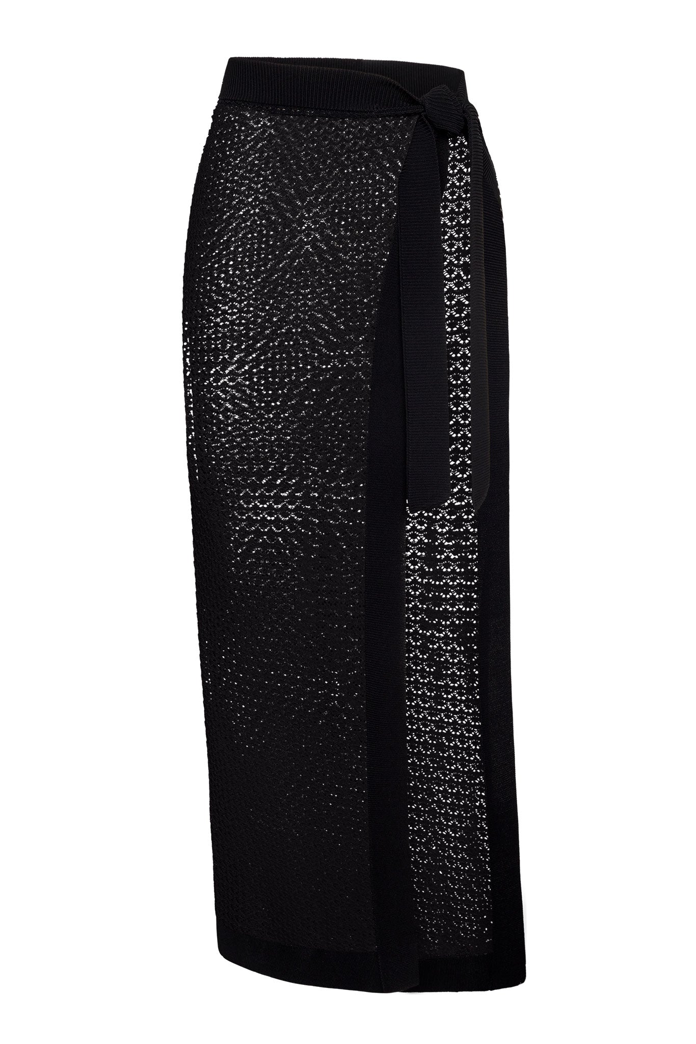 Sao Paulo Sarong - Black Lace Crochet