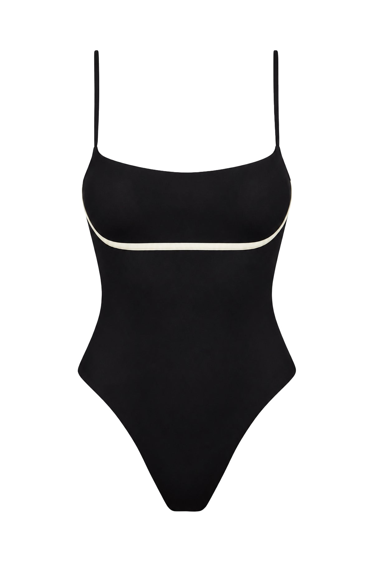Sausalito One Piece - Black/Ivory