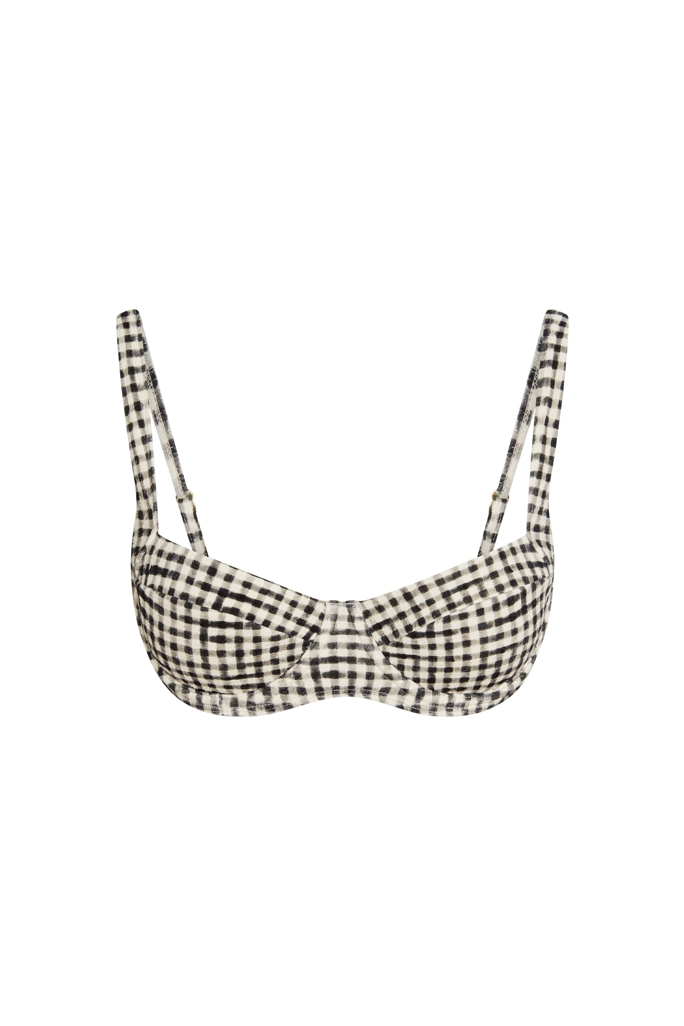 Sorrento Top - Black Gingham