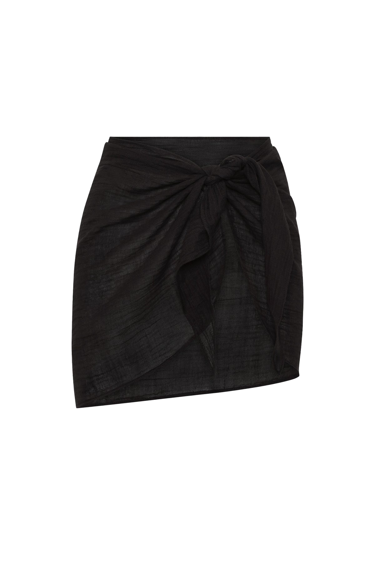 South Beach Sarong - Black Crinkle