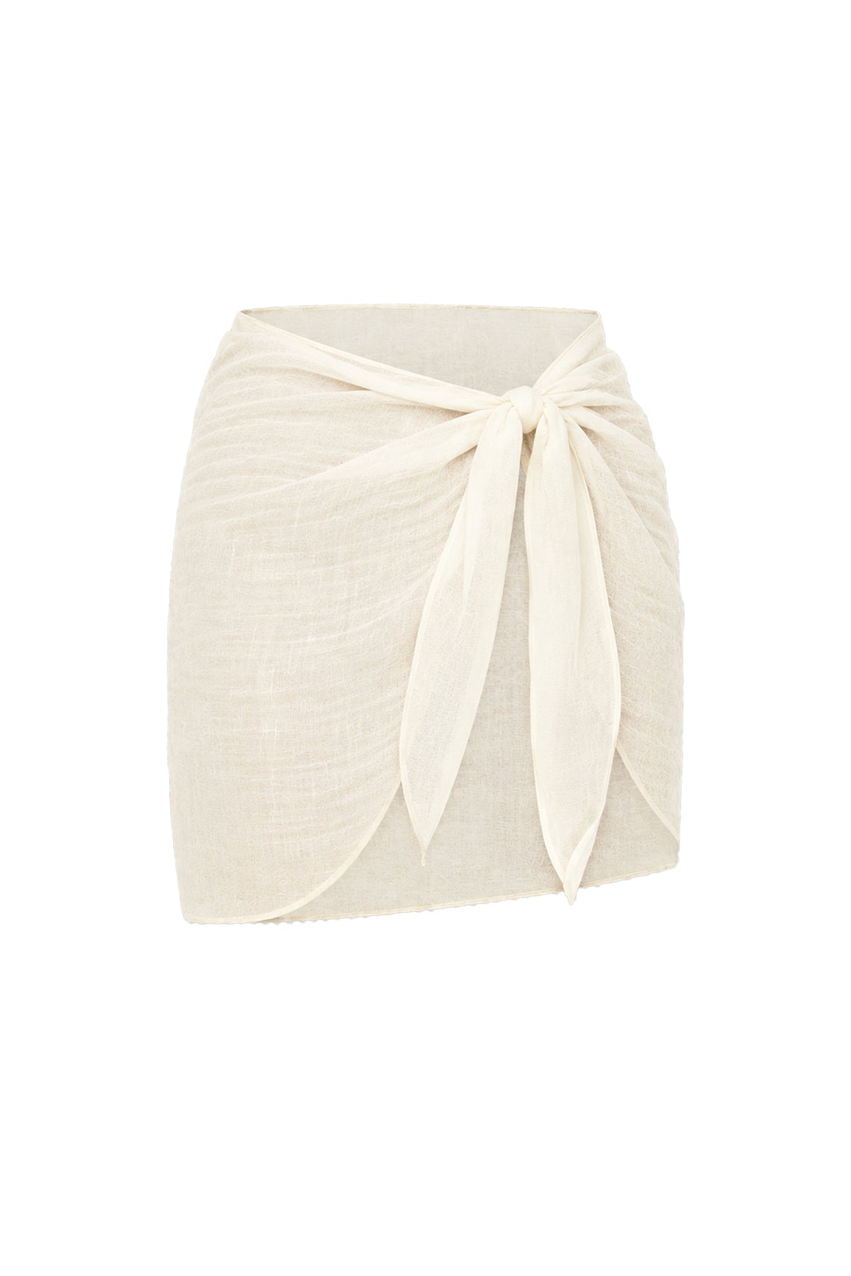 South Beach Sarong - Ivory Crinkle