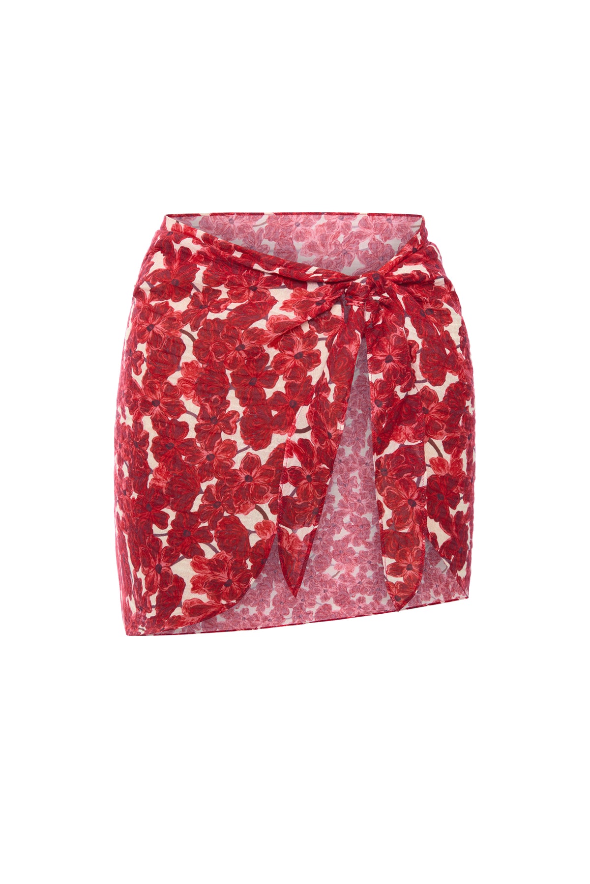 South Beach Sarong - Monte Solaro Floral Crinkle Linen