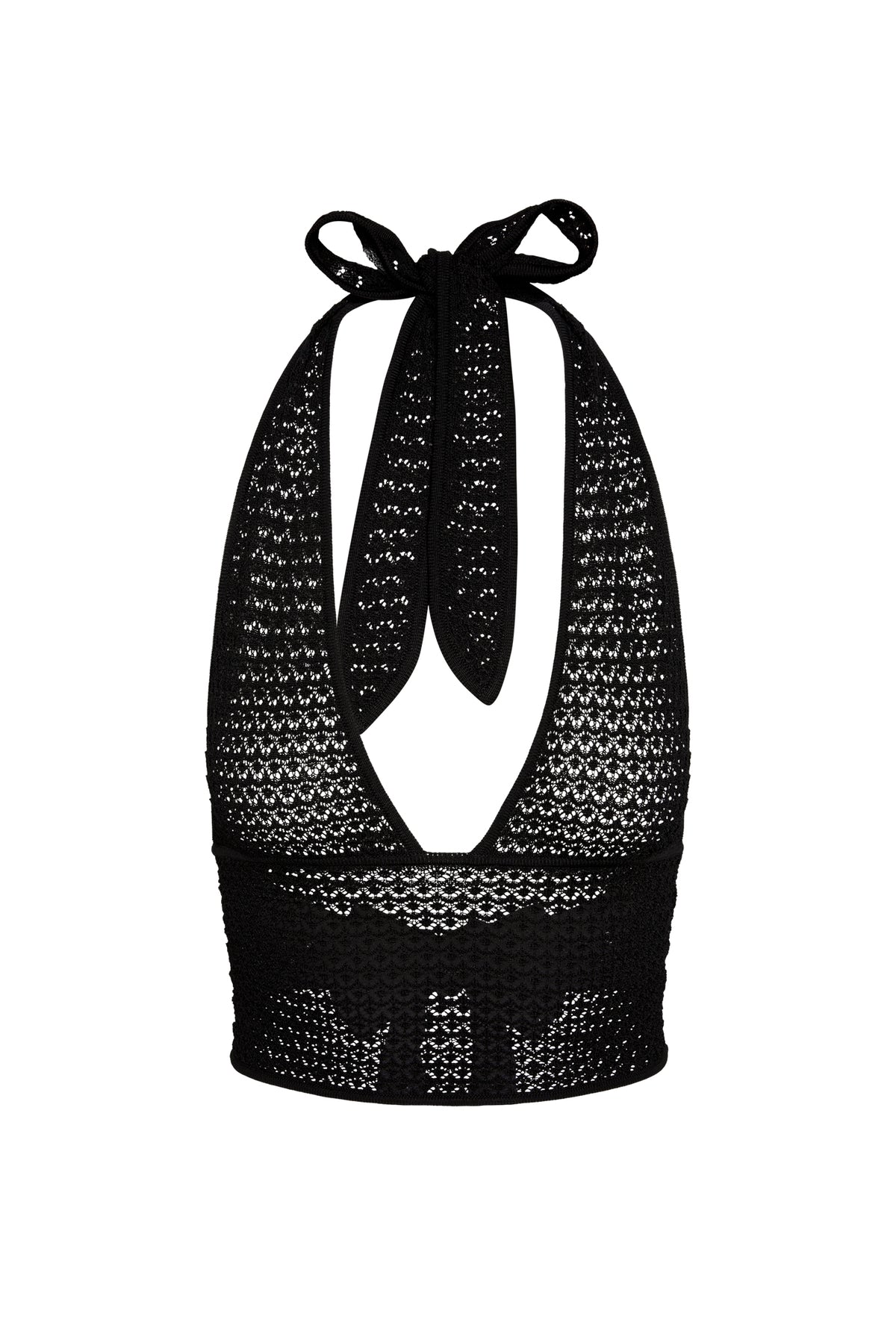 Toulon Top - Black Lace Crochet