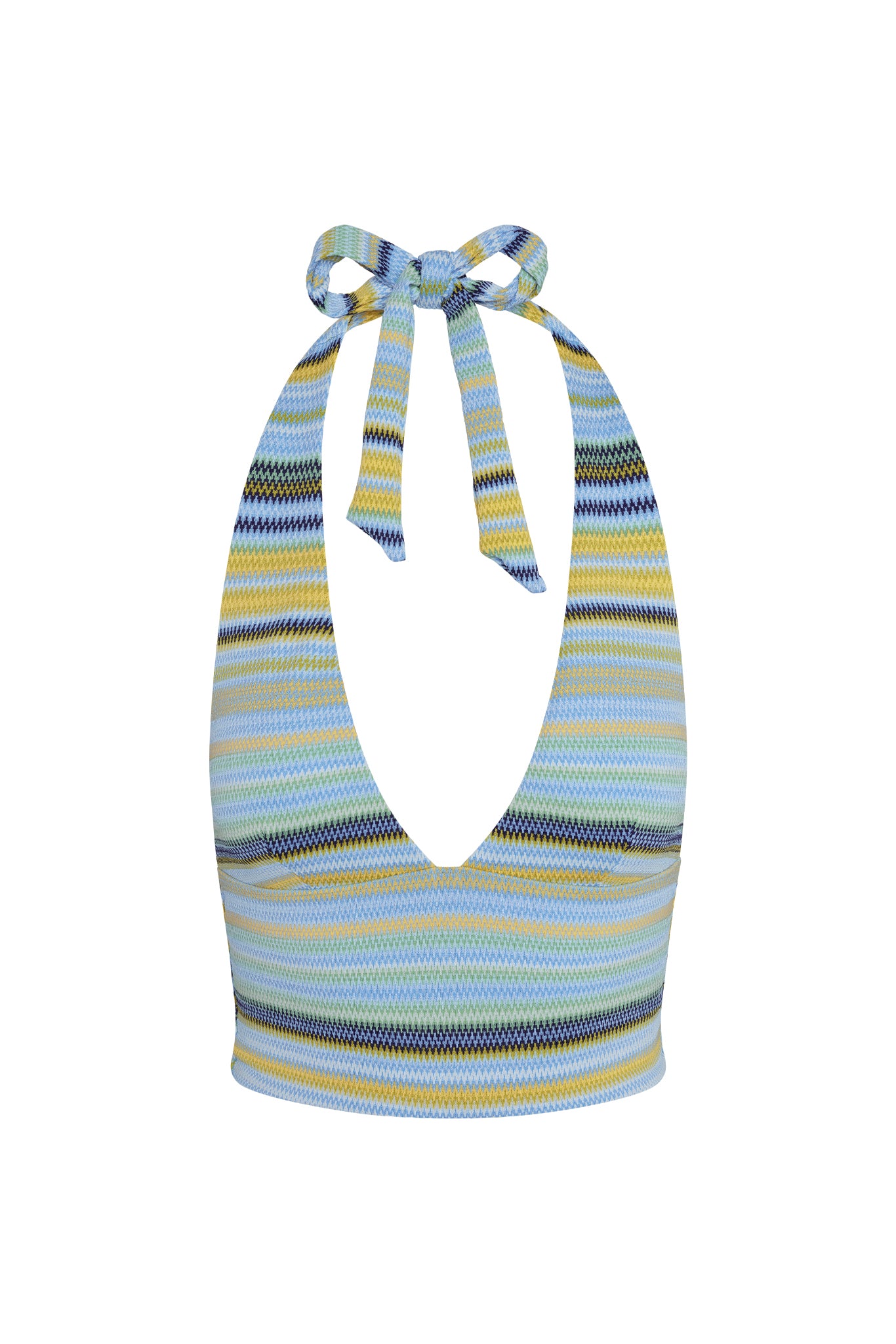 Toulon Top - Sardinia Stripe Azure