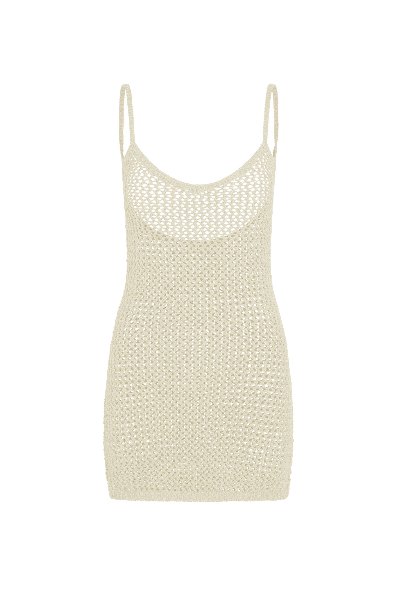 Zanzibar Mini Dress - Ivory Petit Crochet