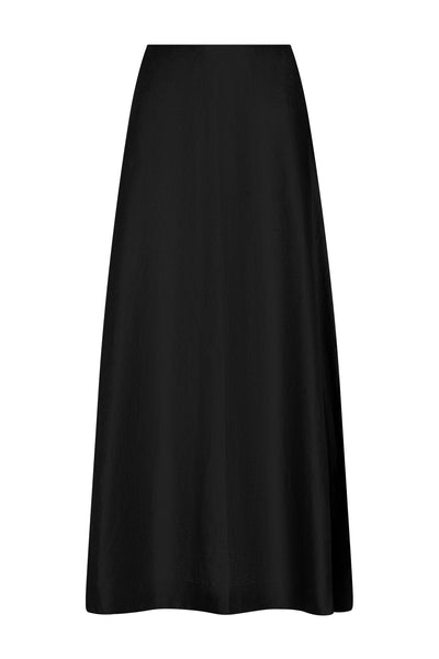San Diego Skirt - Black Linen – Monday Swimwear
