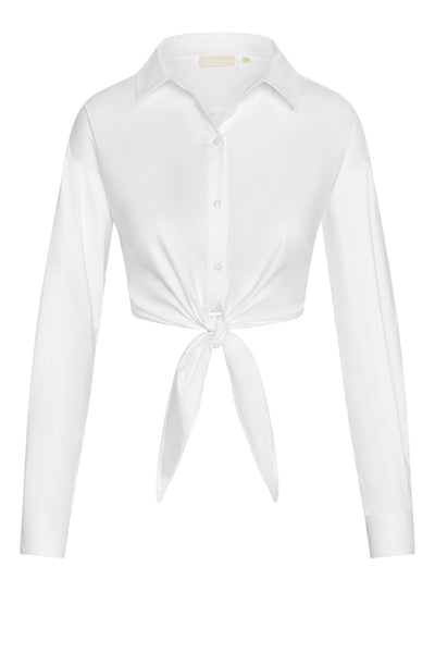 La Jolla Tie Shirt - White – Monday Swimwear