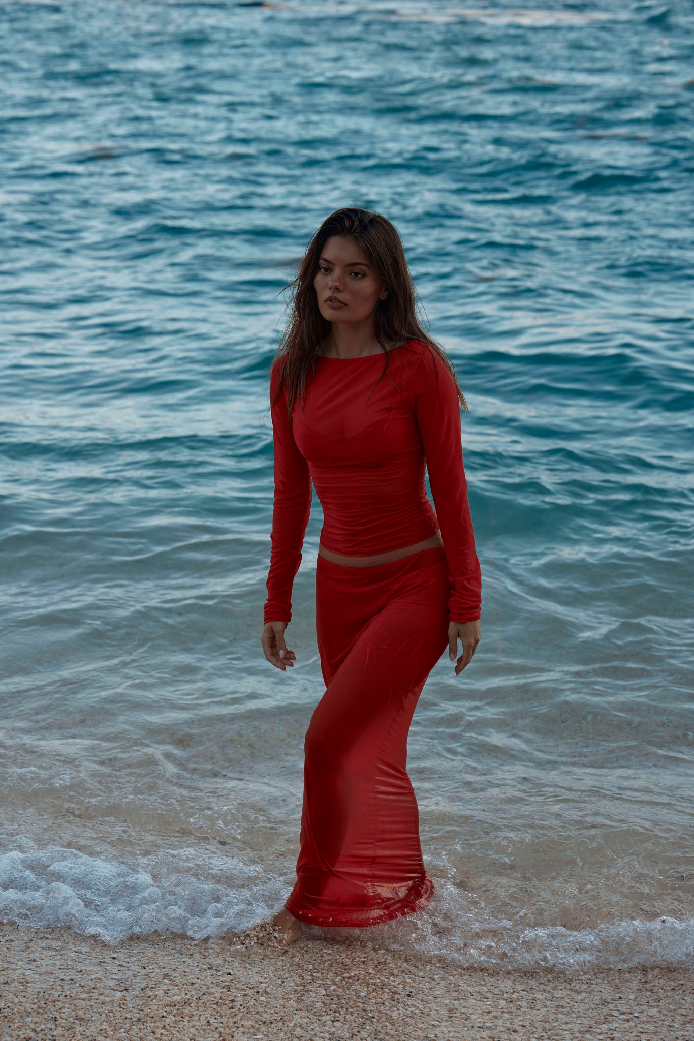 Fontelina Skirt - Chili Pepper Mesh