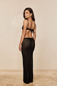 Fontelina Skirt - Black Treble Knit