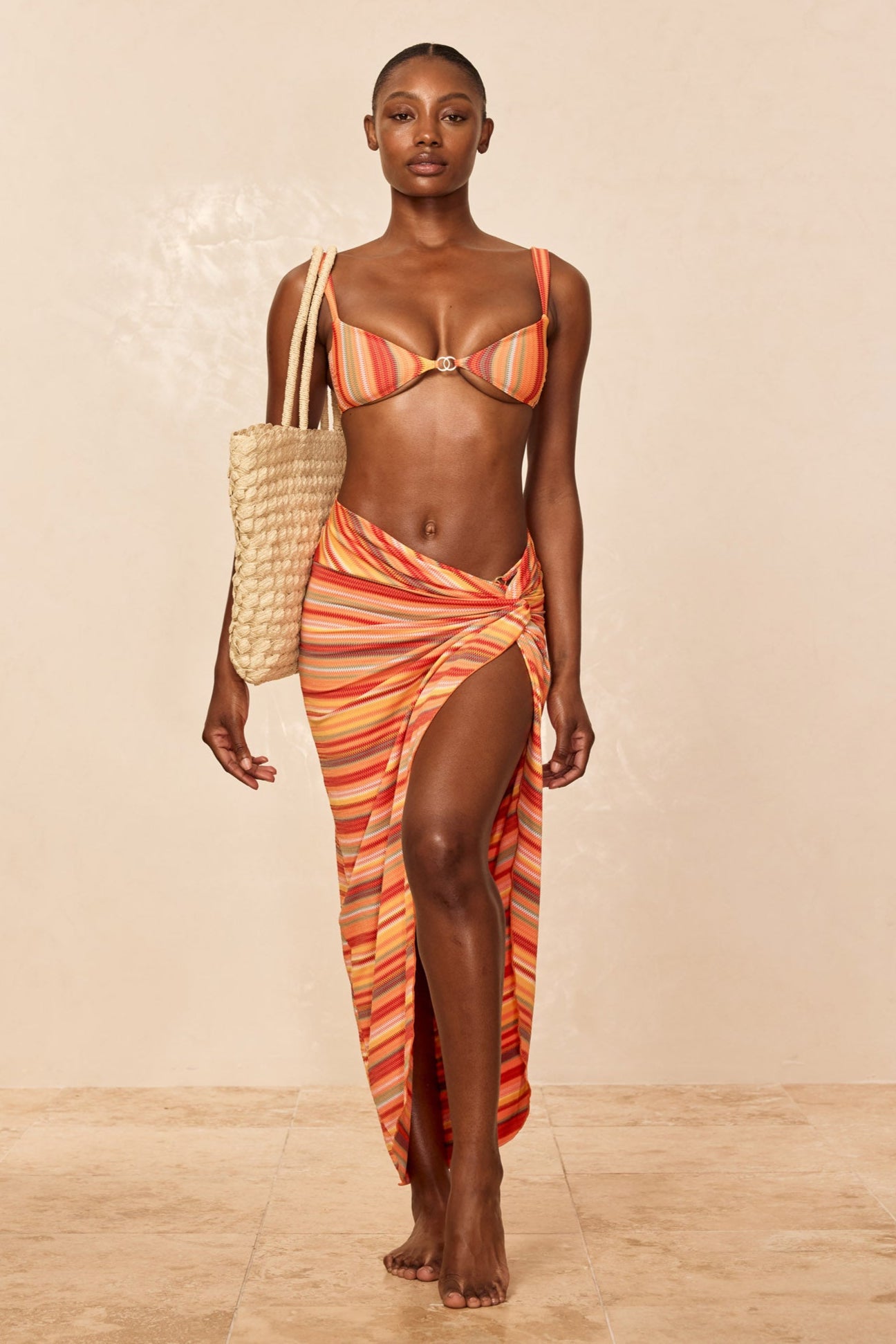 Andros Sarong - Sardinia Stripe