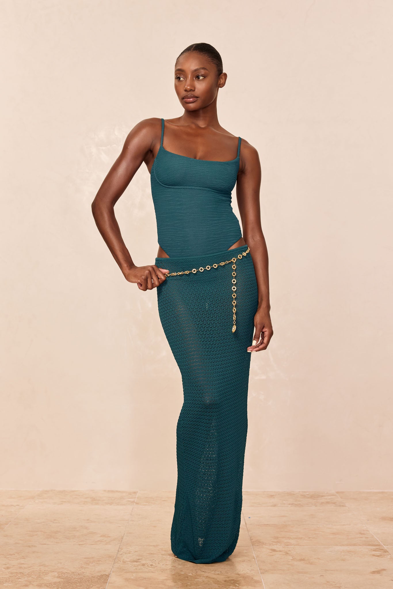 Sausalito One Piece - Evergreen Crinkle