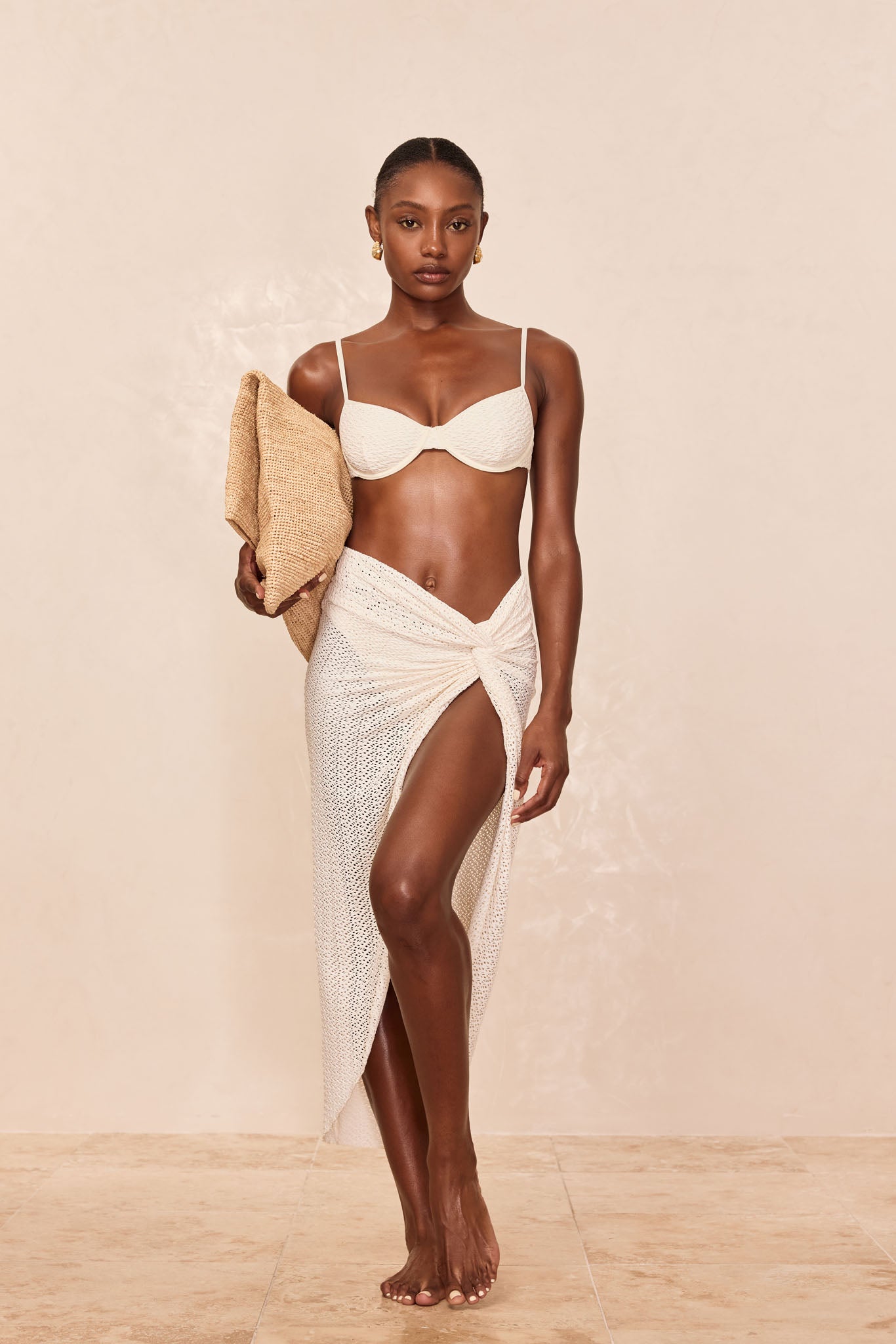 Andros Sarong - Ivory Crochet
