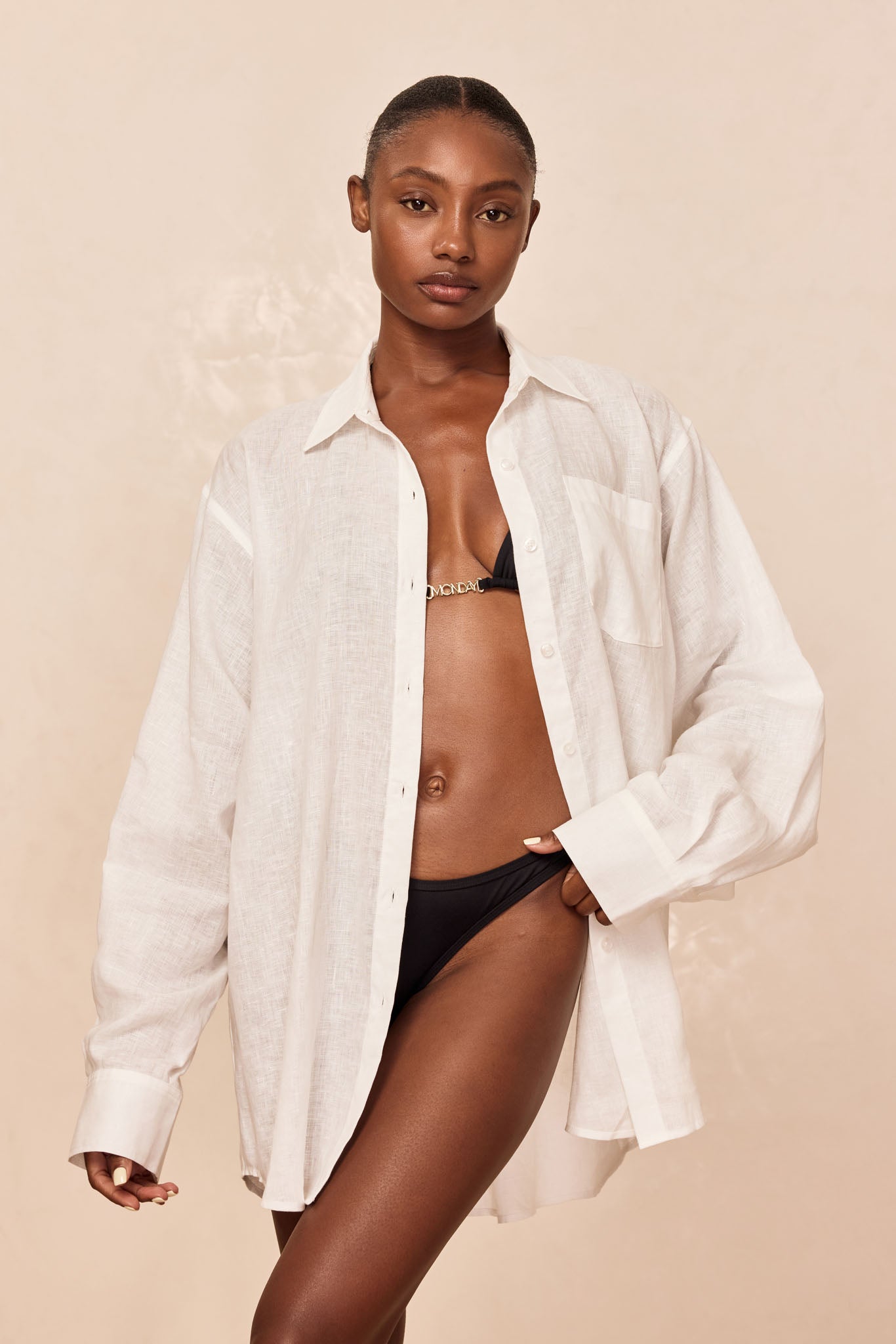 La Jolla Linen Shirt - White Linen