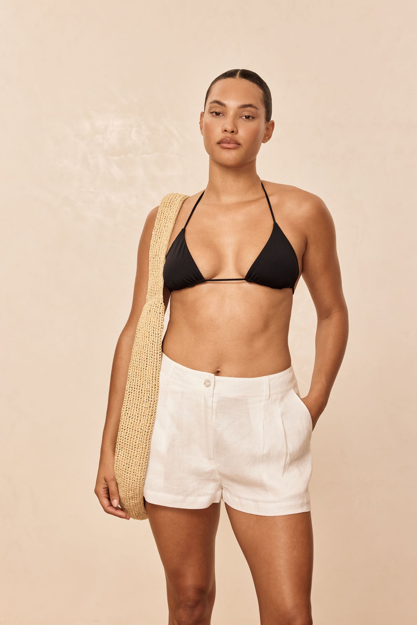 Casablanca Short - White Linen