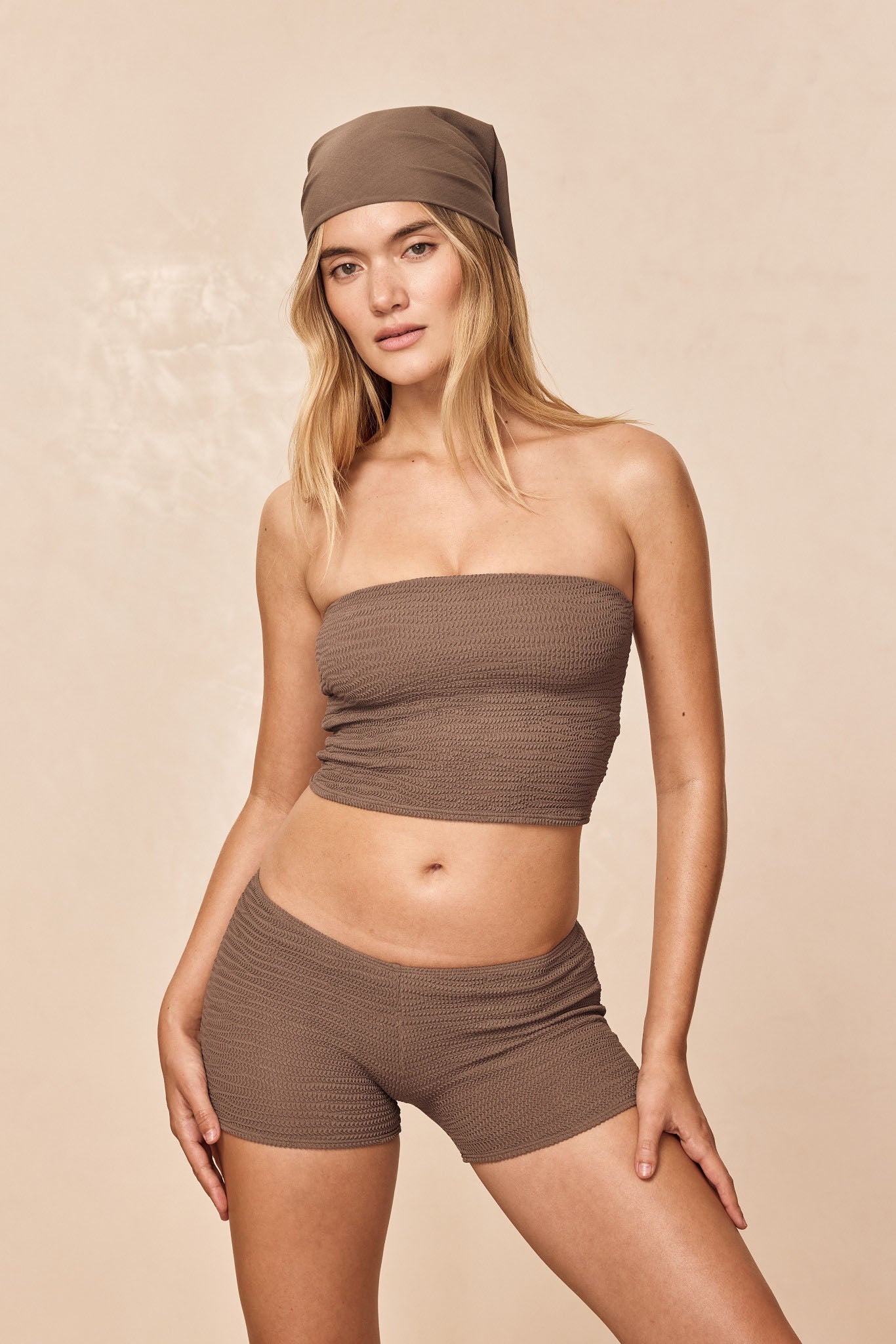 Laguna Top - Stone Crinkle