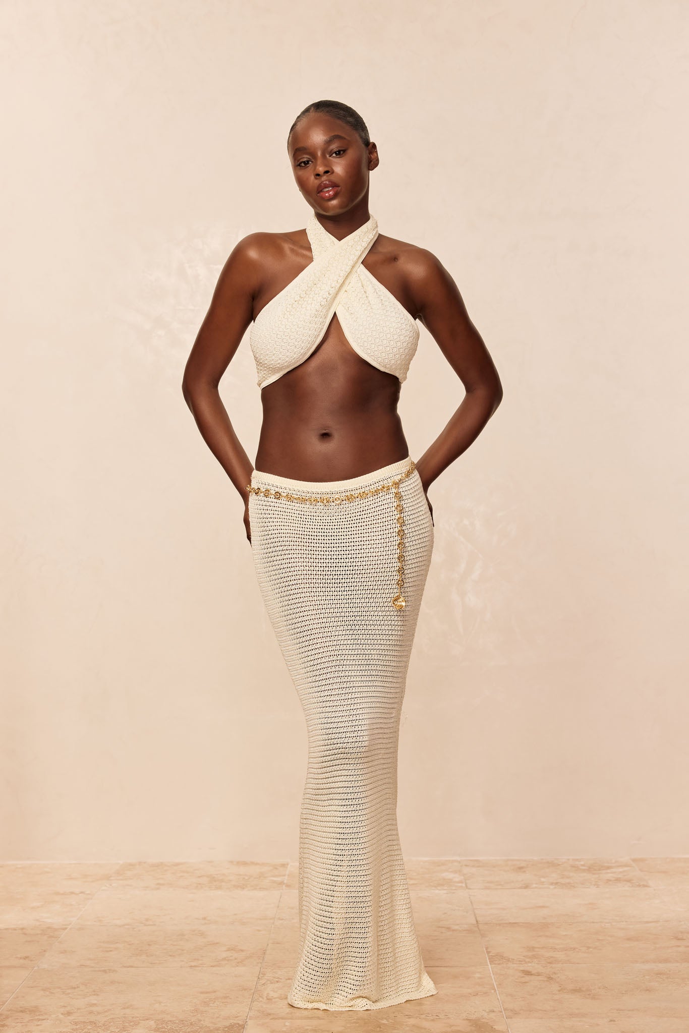 Ramatuelle Top - Ivory Lace Crochet