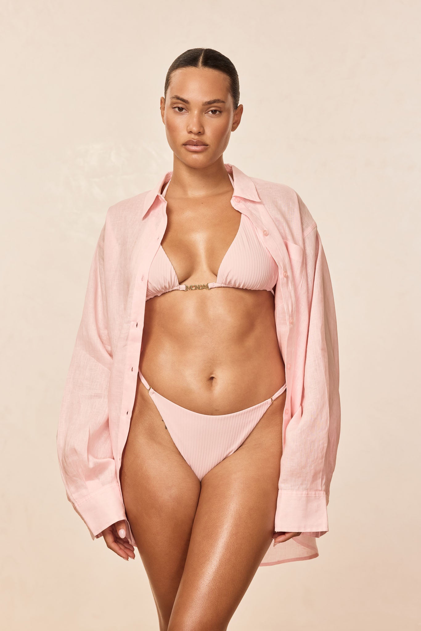 Monday Top - Powder Pink Rib