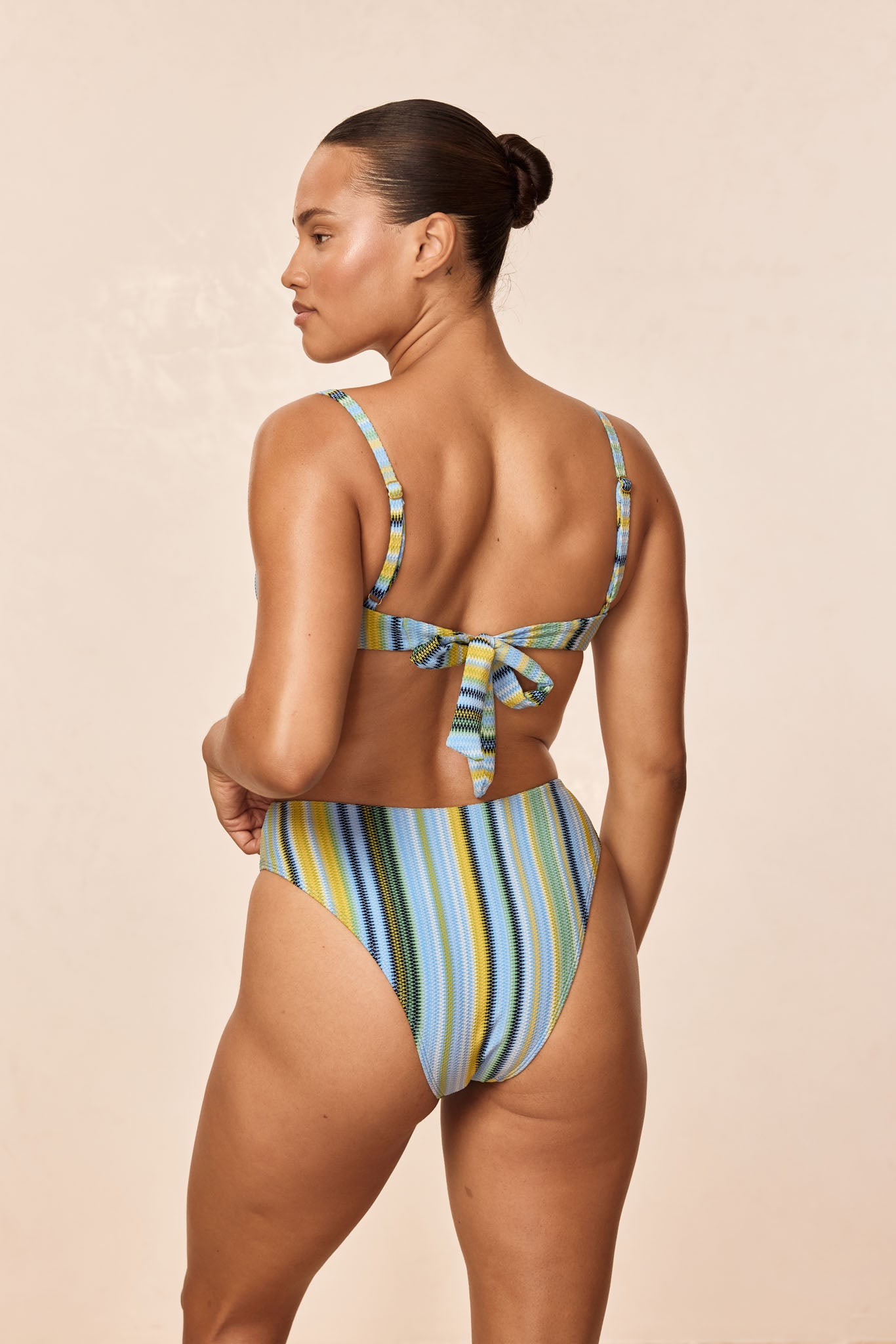 Capri Top - Sardinia Stripe Azure