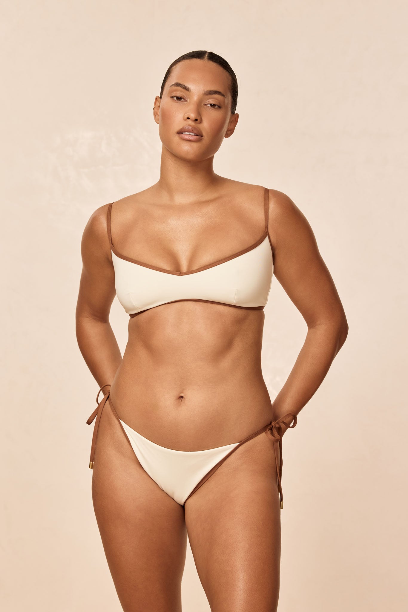 Ravello Top - Ivory/Caramel