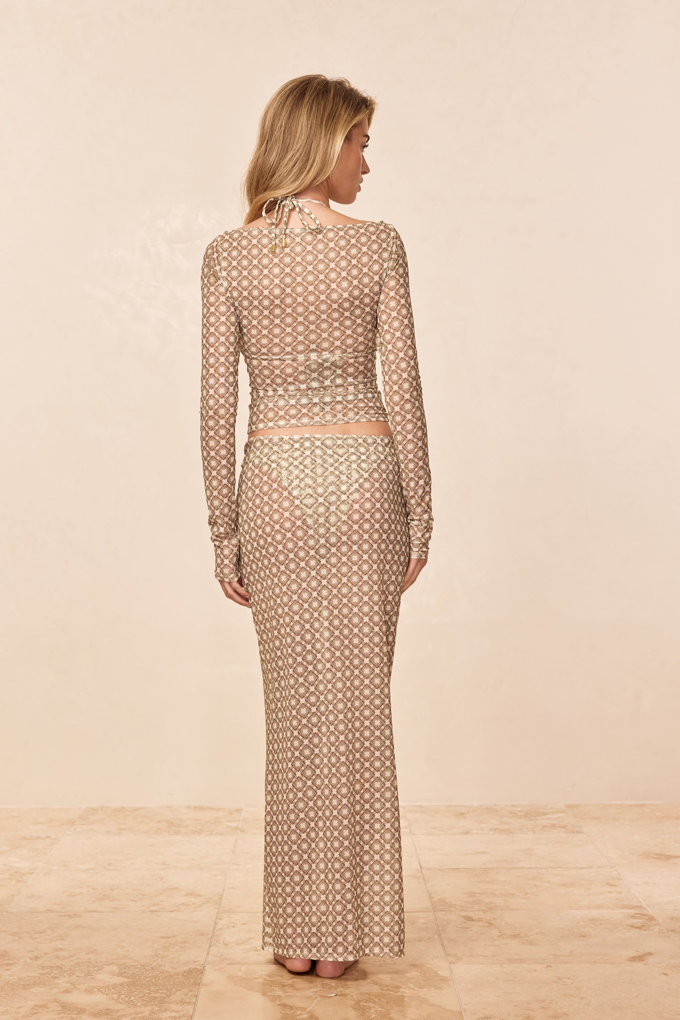 Fontelina Skirt - Tile Geo Mesh