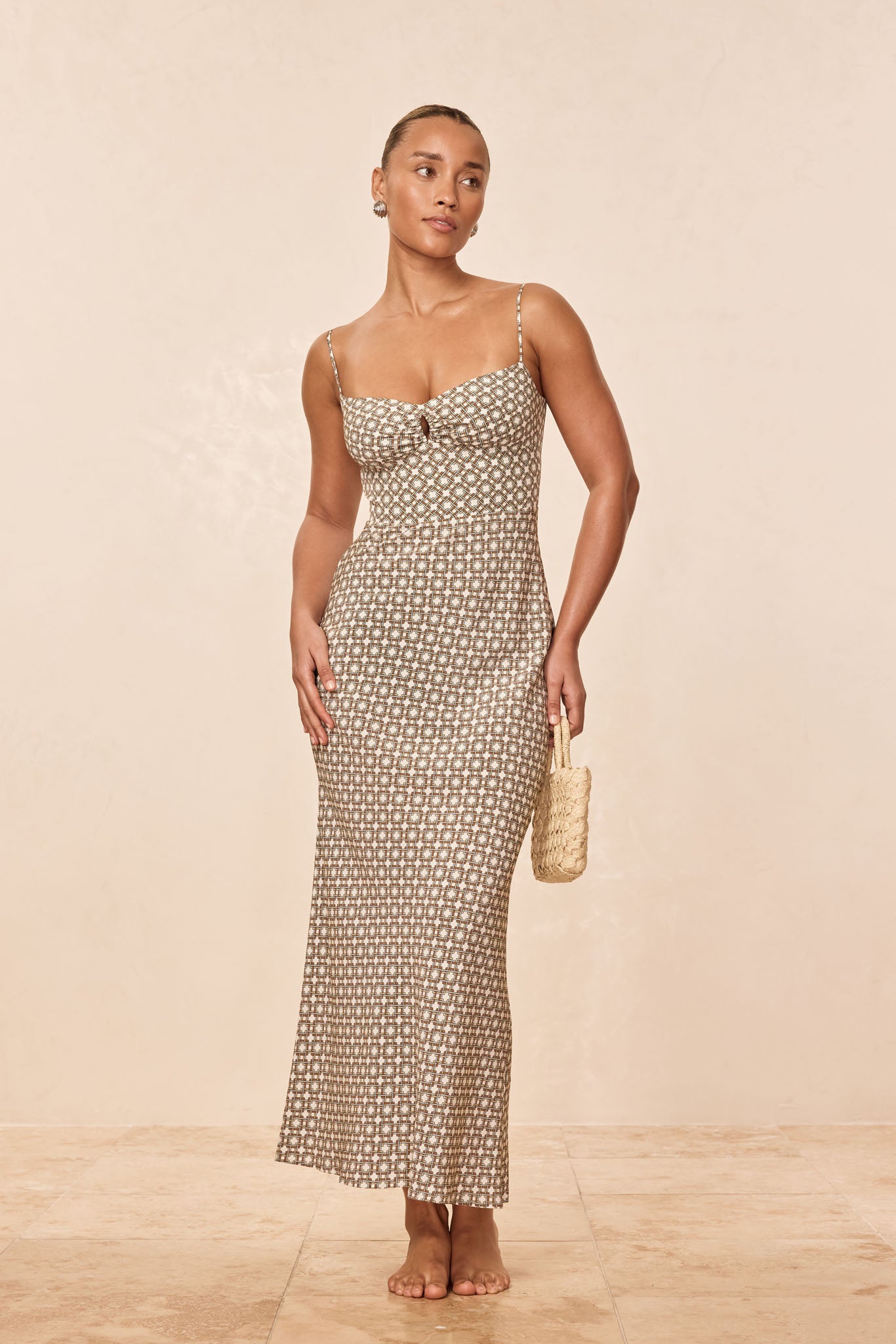 Fererra Dress - Tile Geo Silk