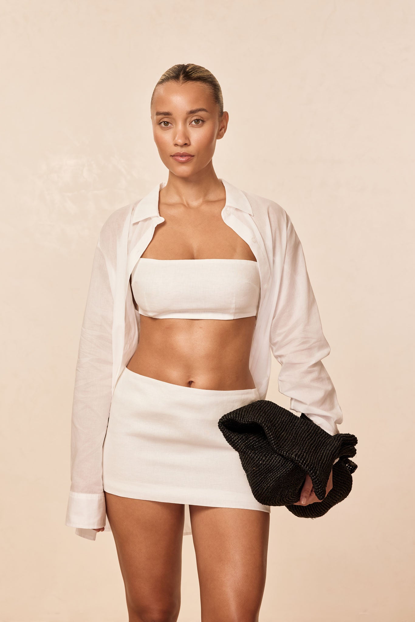 La Jolla Linen Shirt - White Linen