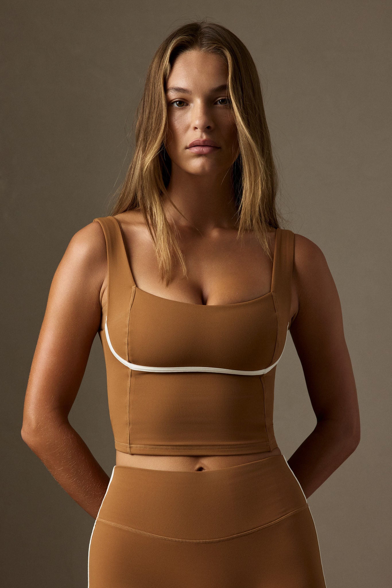 Zion Tank - Caramel/Ivory