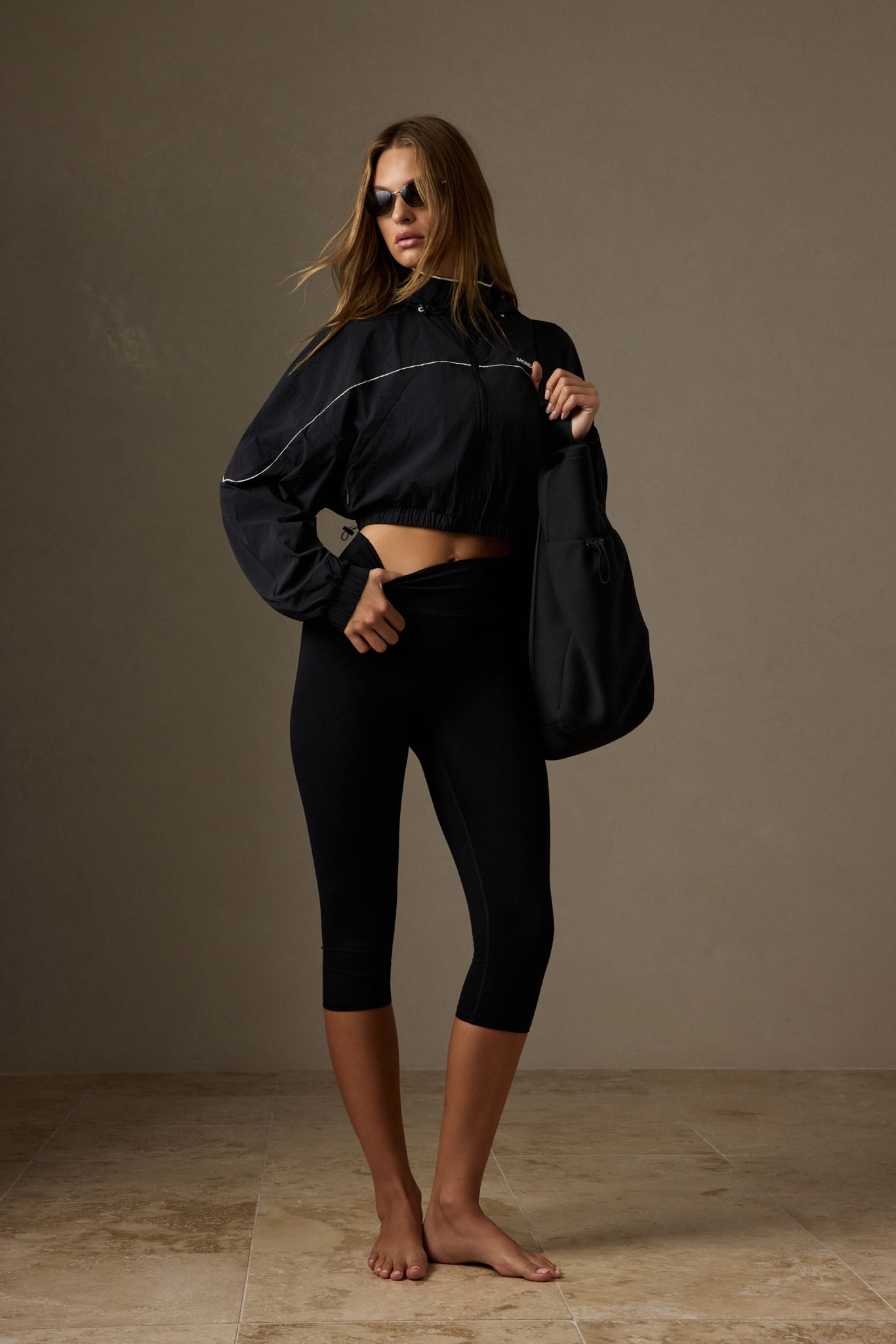 Acadia Cropped Legging - Black