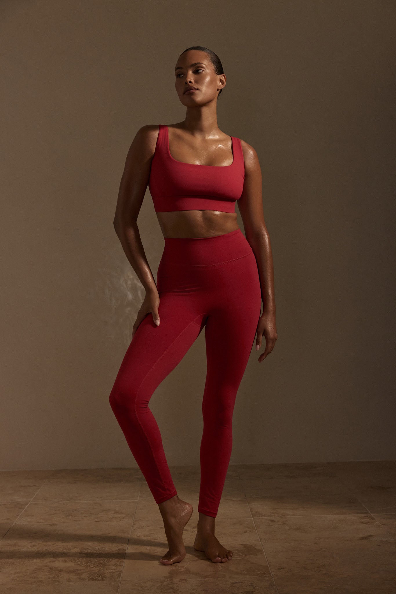 Acadia Legging Long - Cherry