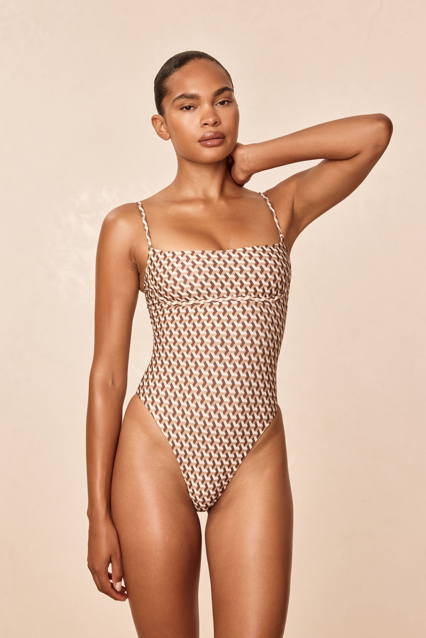 Sausalito One Piece Long - Husk Geo
