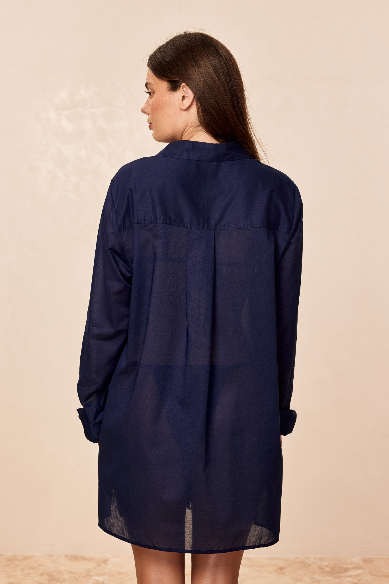 Fiji Tunic - Midnight Cotton Voile